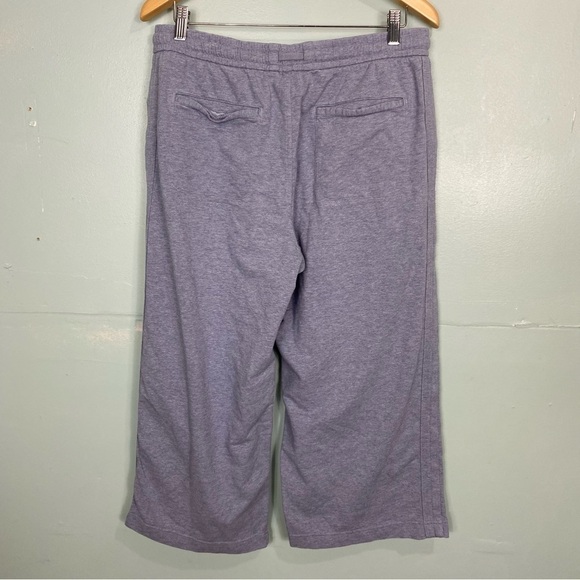 Athleta Sz 12 Farallon Heathered Wide Leg Crop Pants 657551 - Picture 3 of 4